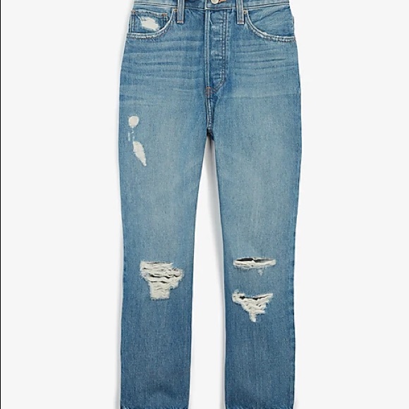 Express High Waisted Dad Jeans - Picture 3 of 4